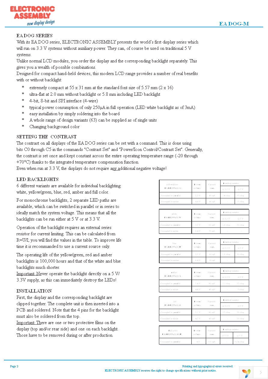 EA LED55X31-G Page 2